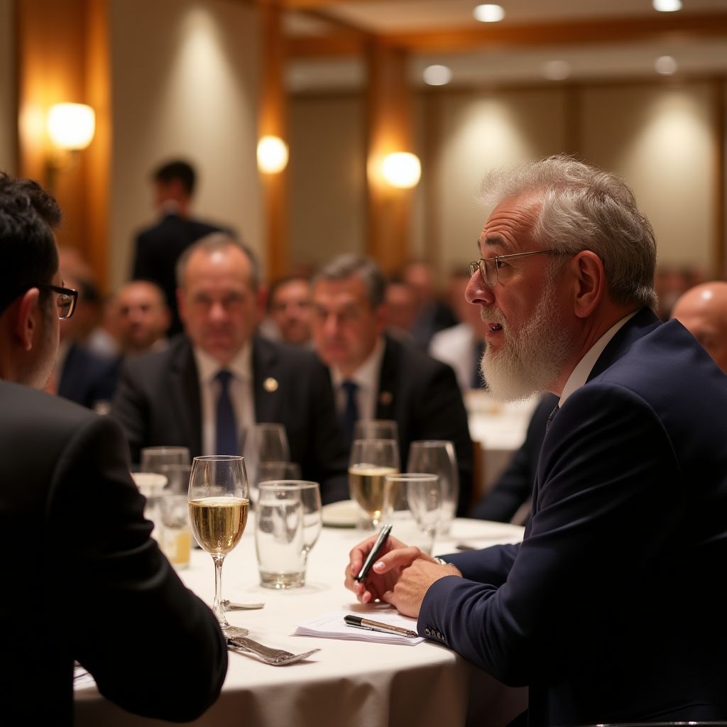 Reunión con inversores internacionales